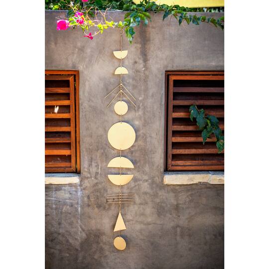 48" Gold Metal Eclectic Wind Chime, 2ct.
